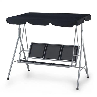 Nilkamal Comfy 3 Seater Swing (Grey / Black)
