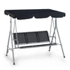 Nilkamal Comfy 3 Seater Swing (Grey / Black)