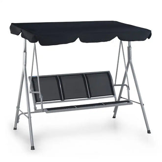 Nilkamal Comfy 3 Seater Swing (Grey / Black)