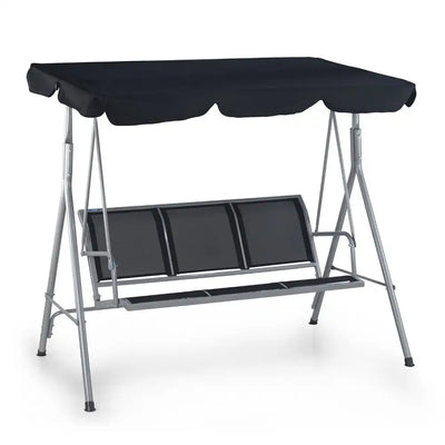 Nilkamal Comfy 3 Seater Swing (Grey / Black)