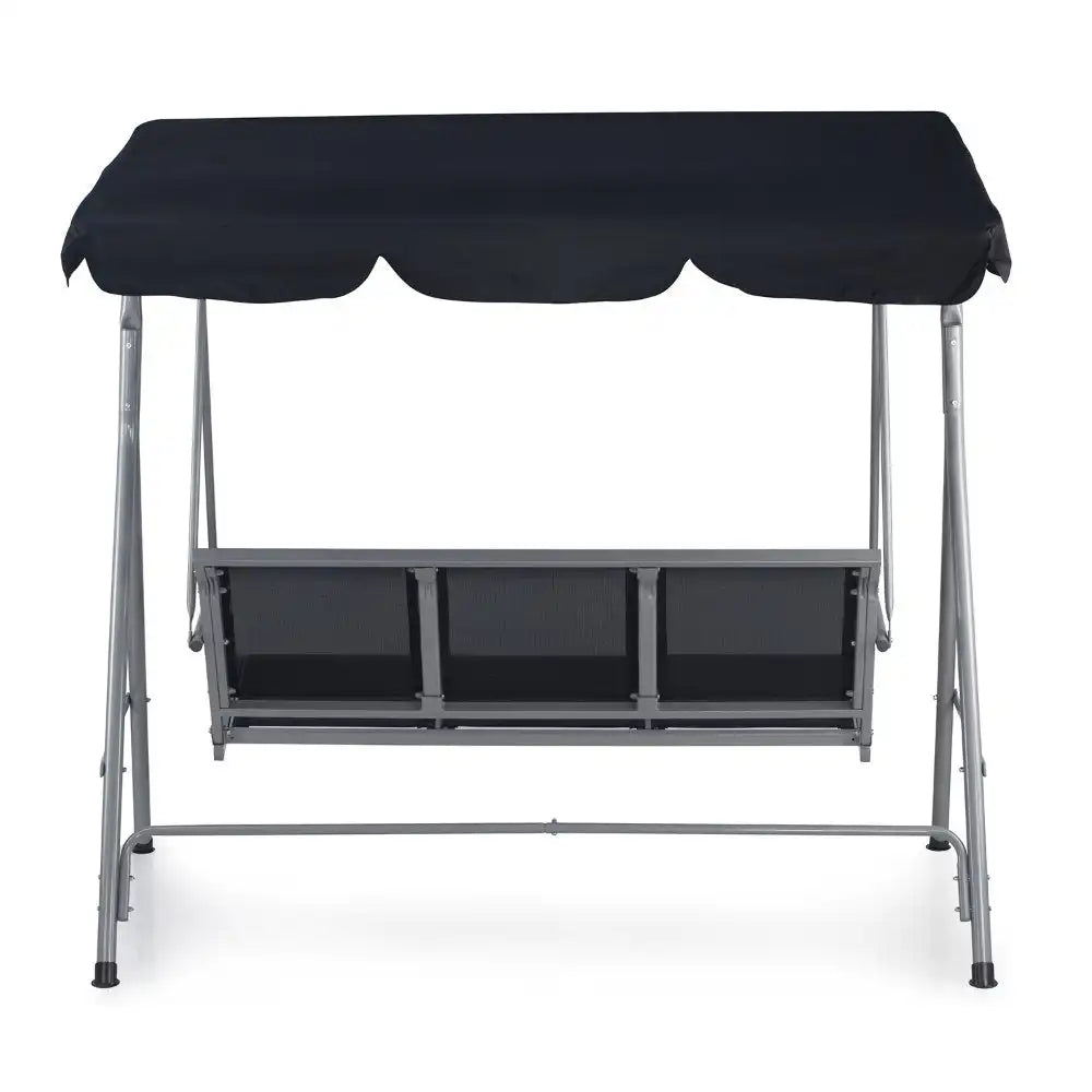Nilkamal Comfy 3 Seater Swing (Grey / Black)