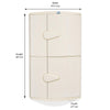 Nilkamal 2 Door Plastic Storage Corner Cabinet (Ivory)