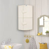 Nilkamal 2 Door Plastic Storage Corner Cabinet (Ivory)