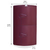 Nilkamal 2 Door Plastic Storage Corner Cabinet (Maroon)