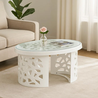 Nilkamal Crystal Plastic Centre Table
