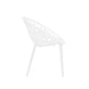 Nilkamal Crystal Plastic Outdoor Set with 2 Chairs and 1 Table (Milky White)