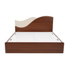 Nilkamal Wave Calipso Queen Bed Without Storage (Classic Plank Walnut) - Front View