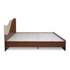 Nilkamal Wave Calipso Queen Bed Without Storage (Classic Plank Walnut) - Side View