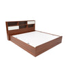 Nilkamal Drift Calipso King Bed With Storage (Classic Plank Walnut/White)