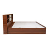 Nilkamal Drift Calipso King Bed With Storage (Classic Plank Walnut/White)