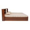 Nilkamal Drift Calipso Queen Bed With Storage (Classic Plank Walnut/White)