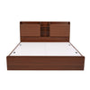 Nilkamal Tokyo Calipso Queen Bed With Storage (Classic Plank Walnut) - Bed Front View