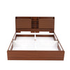 Nilkamal Tokyo Calipso Queen Bed With Storage (Classic Plank Walnut) - Bed Front Storage View