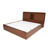 Nilkamal Tokyo Calipso Queen Bed With Storage (Classic Plank Walnut) - Bed Slight Side View