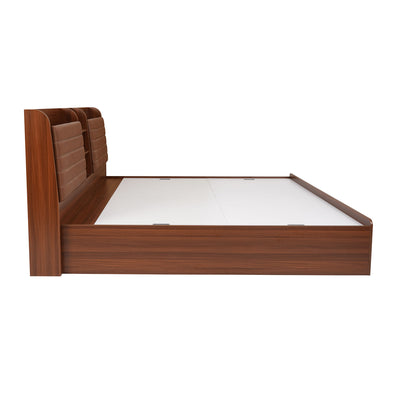 Nilkamal Tokyo Calipso Queen Bed With Storage (Classic Plank Walnut)