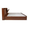 Nilkamal Tokyo Calipso Queen Bed With Storage (Classic Plank Walnut) - Bed Side View