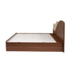 Nilkamal Wave Calipso King Bed With Storage (Classic Plank Walnut)