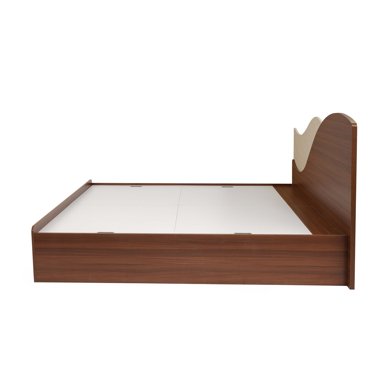 Nilkamal Wave Calipso Queen Bed With Storage (Classic Plank Walnut)