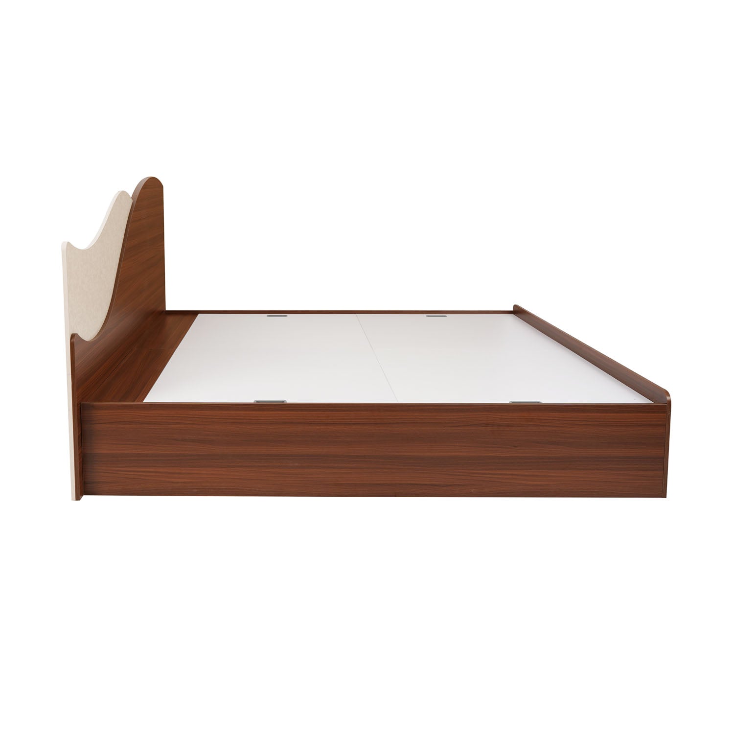 Nilkamal Wave Calipso King Bed With Storage (Classic Plank Walnut)