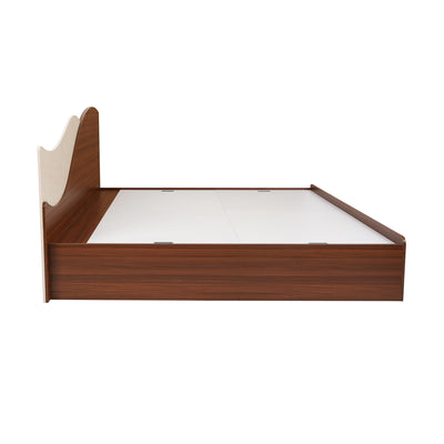 Nilkamal Wave Calipso Queen Bed With Storage (Classic Plank Walnut)