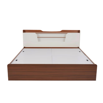 Nilkamal Hawk Calipso King Bed Without Storage (Classic Plank Walnut/White)