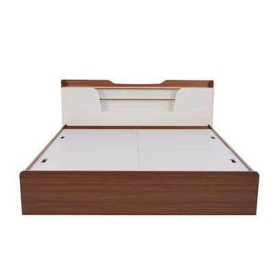 Nilkamal Hawk Calipso King Bed Without Storage (Classic Plank Walnut/White)