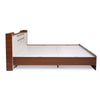 Nilkamal Hawk Calipso Queen Bed Without Storage (Classic Plank Walnut/White) - Side View