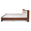 Nilkamal Hawk Calipso Queen Bed Without Storage (Classic Plank Walnut/White) - Side View 2