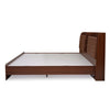 Nilkamal Tokyo Calipso Queen Bed Without Storage (Classic Plank Walnut) - Bed Side View 2