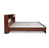Nilkamal Drift Calipso Queen Bed Without Storage (Classic Plank Walnut/White)