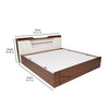 Nilkamal Hawk Calipso Queen Bed With Storage (Classic Plank Walnut/White)