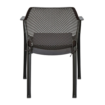 Nilkamal Orchid 1 + 4 Chair Plastic Dining Set (Beige & Season Rust Brown)