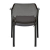 Nilkamal Captain Chairs and Mystique Glass Top Coffee Table Plastic Outdoor Set (Season Rust Brown)