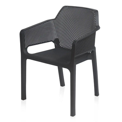 Nilkamal Captain Plastic Arm Chair - Sliight Side View