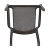 Nilkamal Captain Plastic Arm Chair (Season Rust Brown) - Bottom View