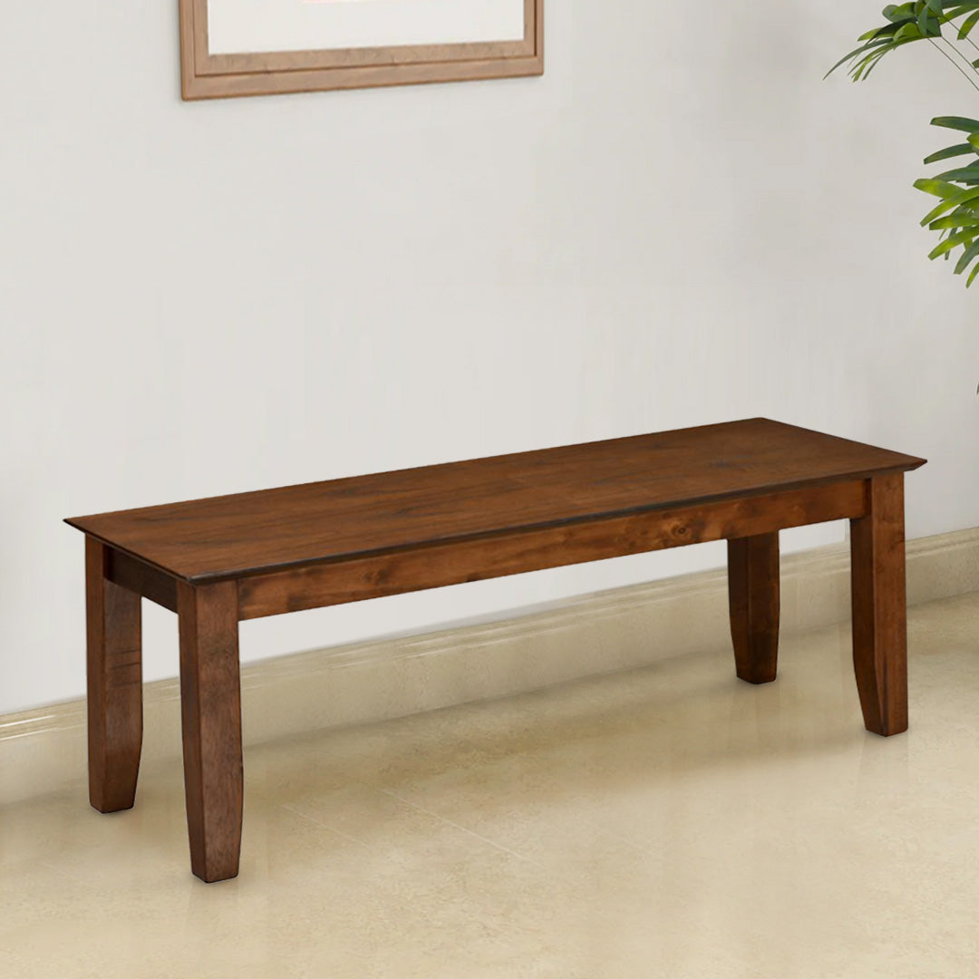 Nilkamal Carter Multi Use Long Sitting Bench for Living Room Dining Room (Antique Oak)