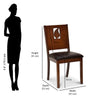 Nilkamal Rover Dining Chair (Walnut Brown)