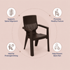 Nilkamal Ortho Comfort Plastic Arm Chair