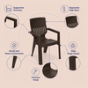 Nilkamal Ortho Comfort Plastic Arm Chair