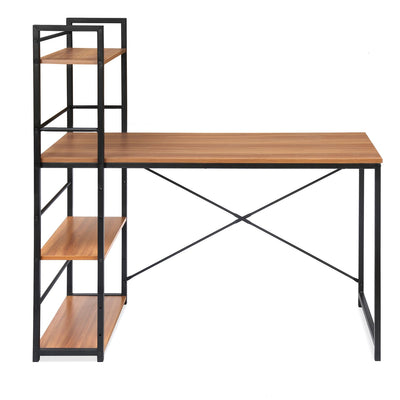 Nilkamal Dalton Desk with Bookshelf (Teak)