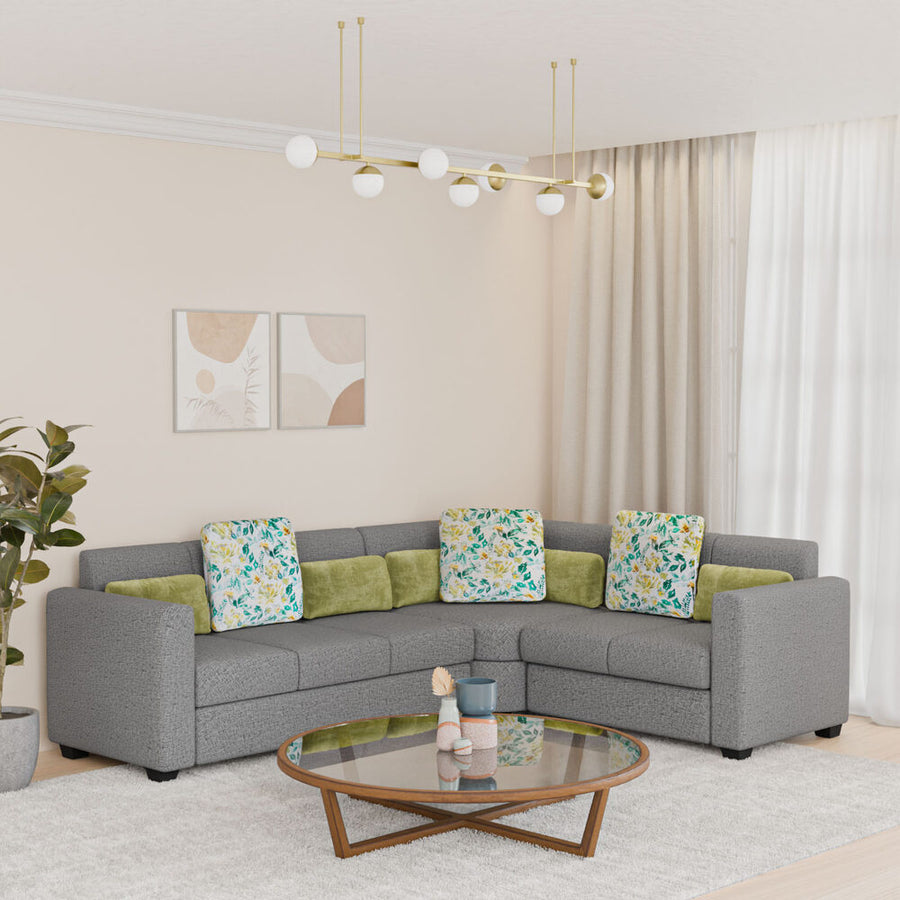 Nilkamal Dew Corner Sofa (Grey)