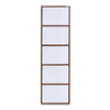 Nilkamal Sear 5 Tier Storage Cabinet (Classic Walnut & White)