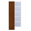 Nilkamal Sear 5 Tier Storage Cabinet (Classic Walnut & White)