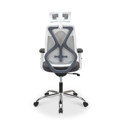Nilkamal Verona High Back Office Chair (White & Grey)