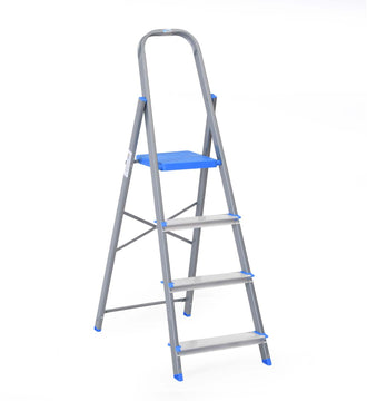 Nilkamal Rise 4 Step Steel Ladder (Grey)