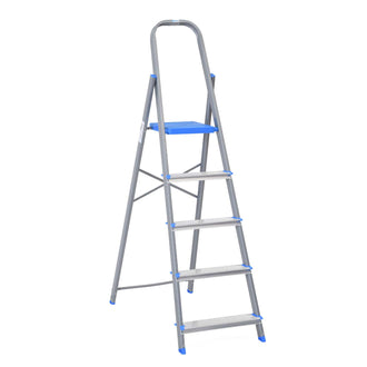 Nilkamal Rise 5 Step Steel Ladder (Grey)