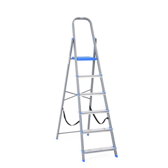 Nilkamal Rise 6 Step Steel Ladder (Grey)