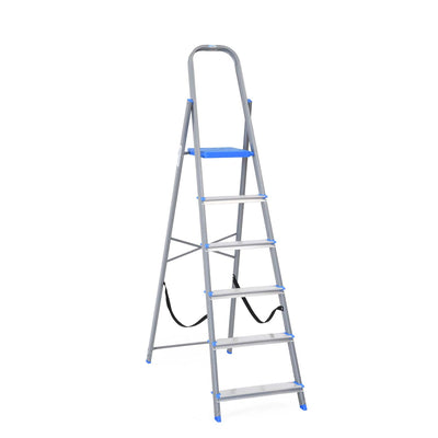 Nilkamal Rise 6 Step Steel Ladder (Grey)