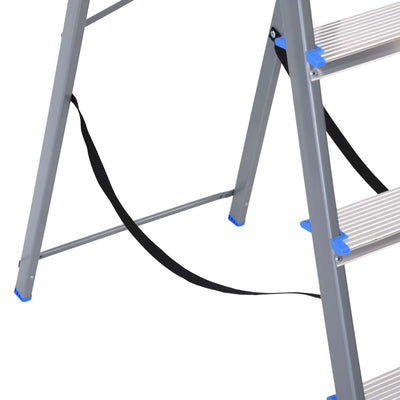 Nilkamal Rise 5 Step Steel Ladder (Grey)