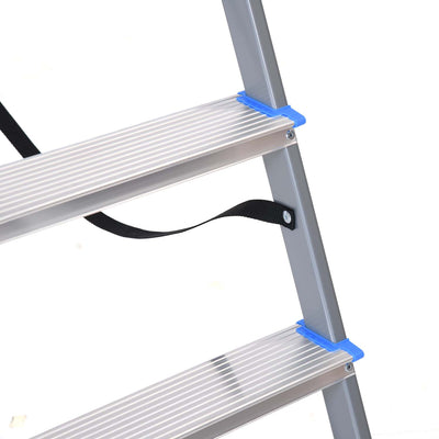 Nilkamal Rise 4 Step Steel Ladder (Grey)